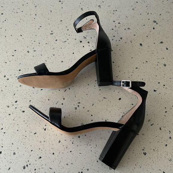 INC International Concepts Women’s Kivah Black Open Toe Sandals Block Heel 5.5M - Picture 5 of 12